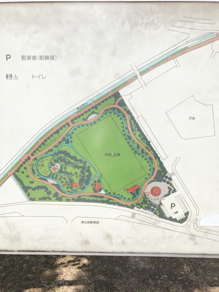 ふれあいの森公園マップ
